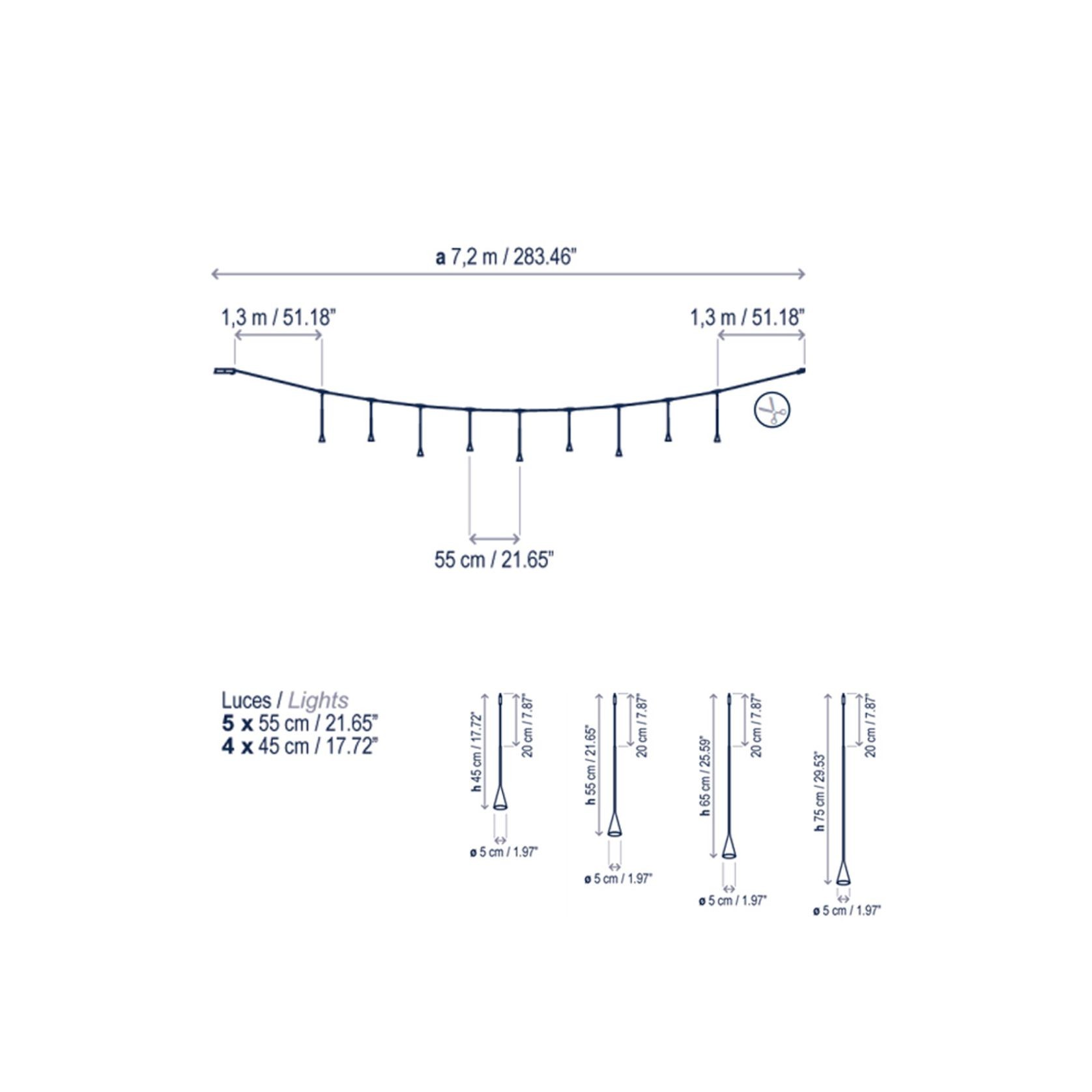 Skybell Catenary S/9L/10 | Pendant gallery detail image
