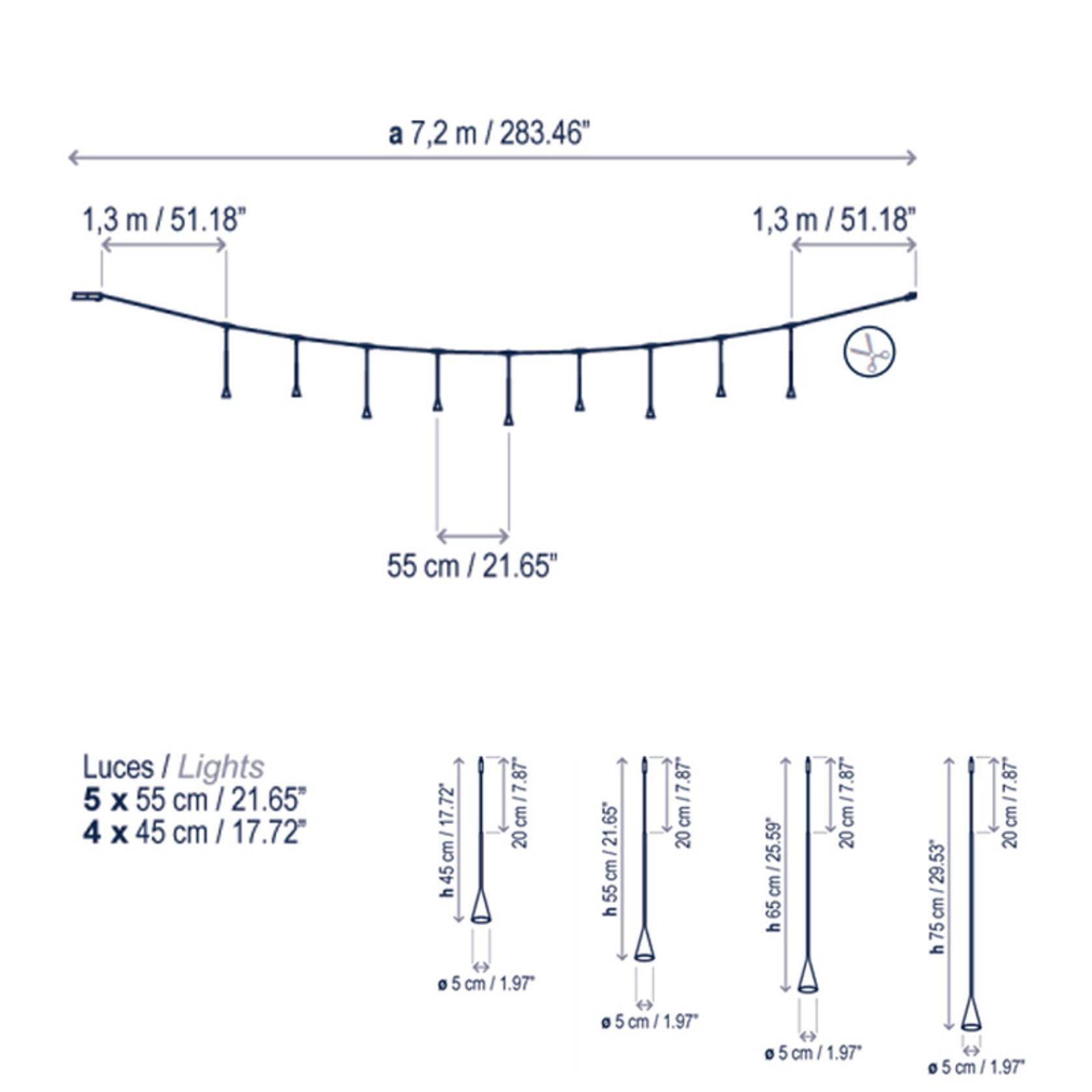 Skybell Catenary S/9L/10 | Pendant gallery detail image