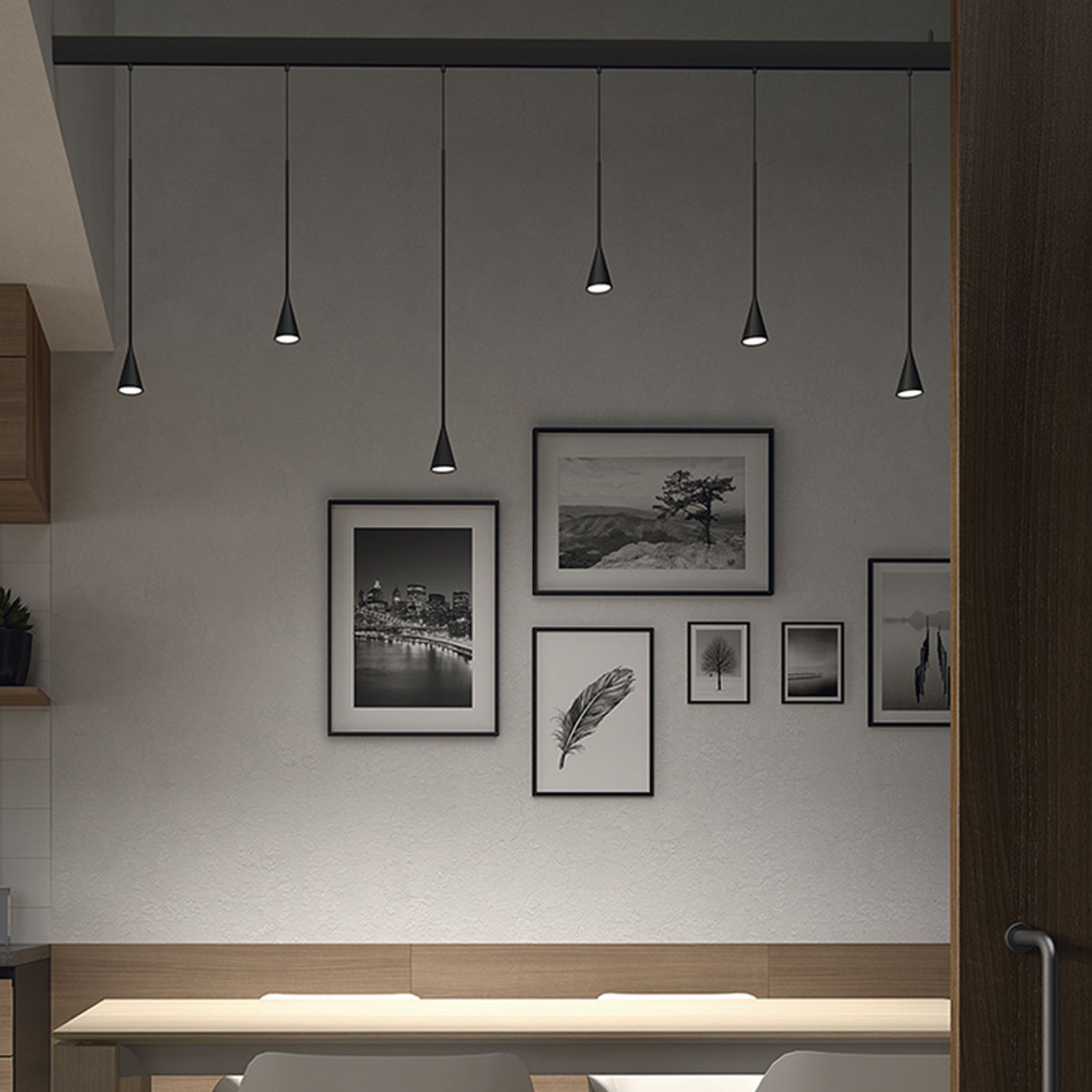 Skybell Linear S/7L/20 | Pendant gallery detail image