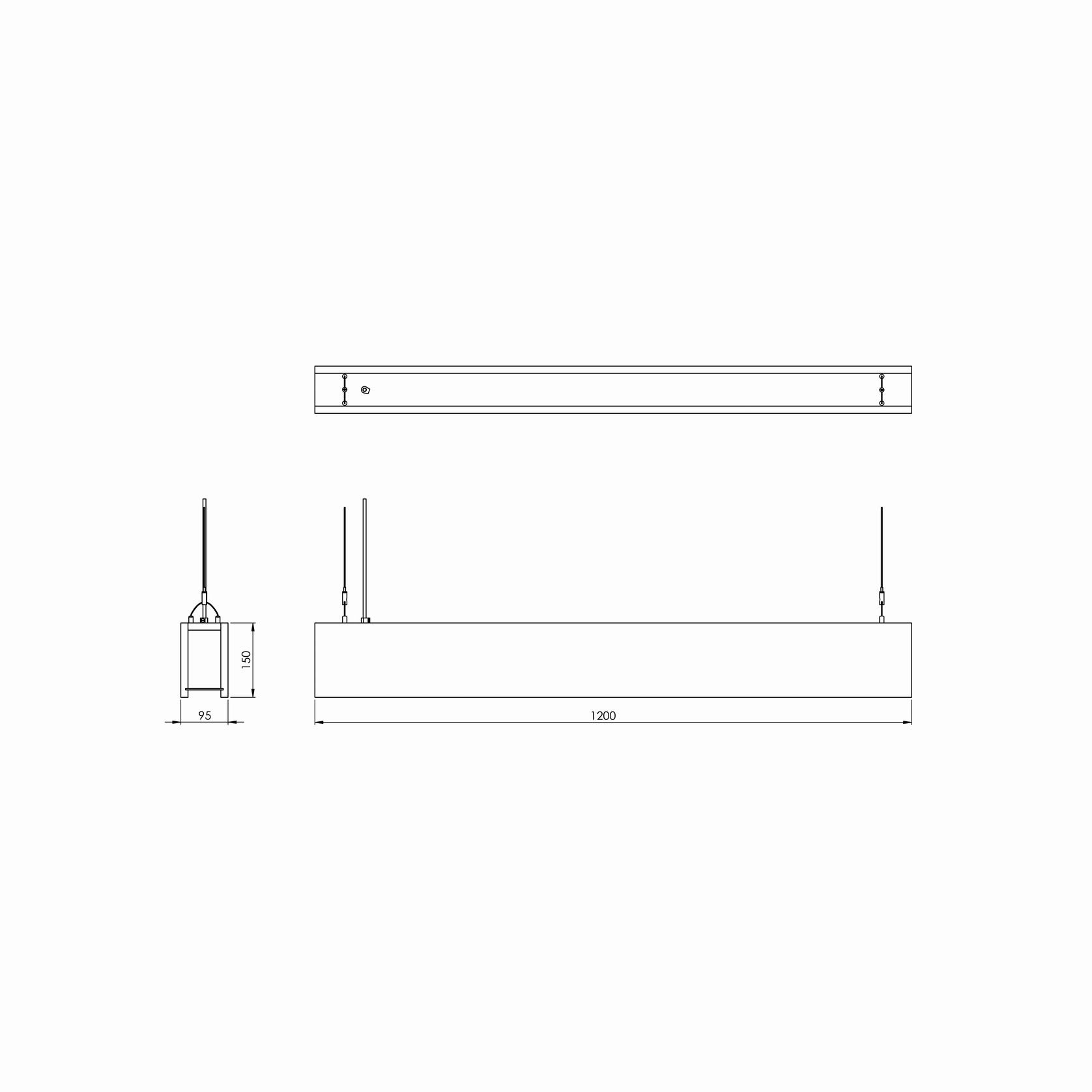 Truss BT159 Linear LED Timber Light gallery detail image
