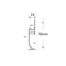 LED Skirting Board -Black Aluminum Baseboard Extrusion gallery detail image