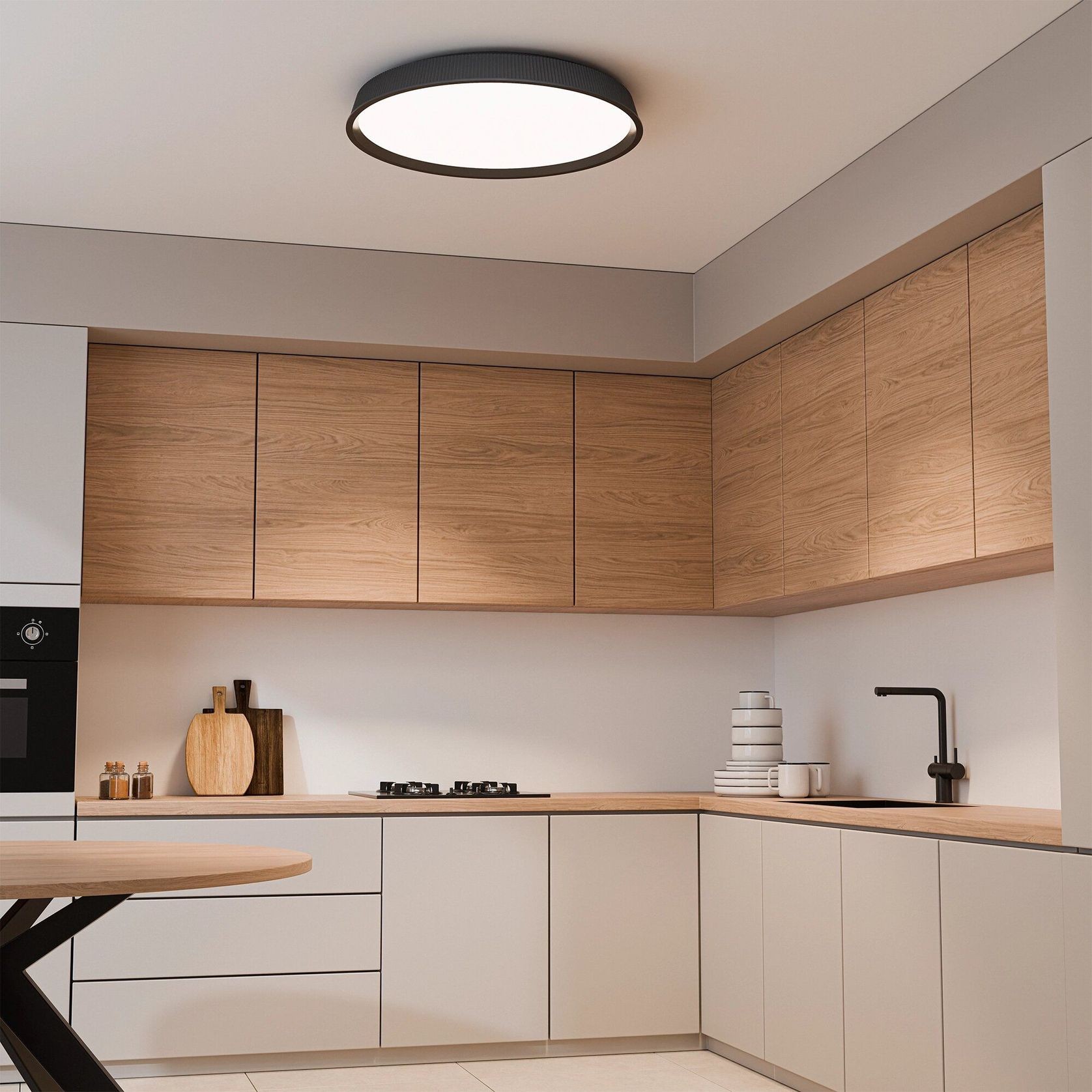 Kinglet Ribbed Ceiling Light gallery detail image