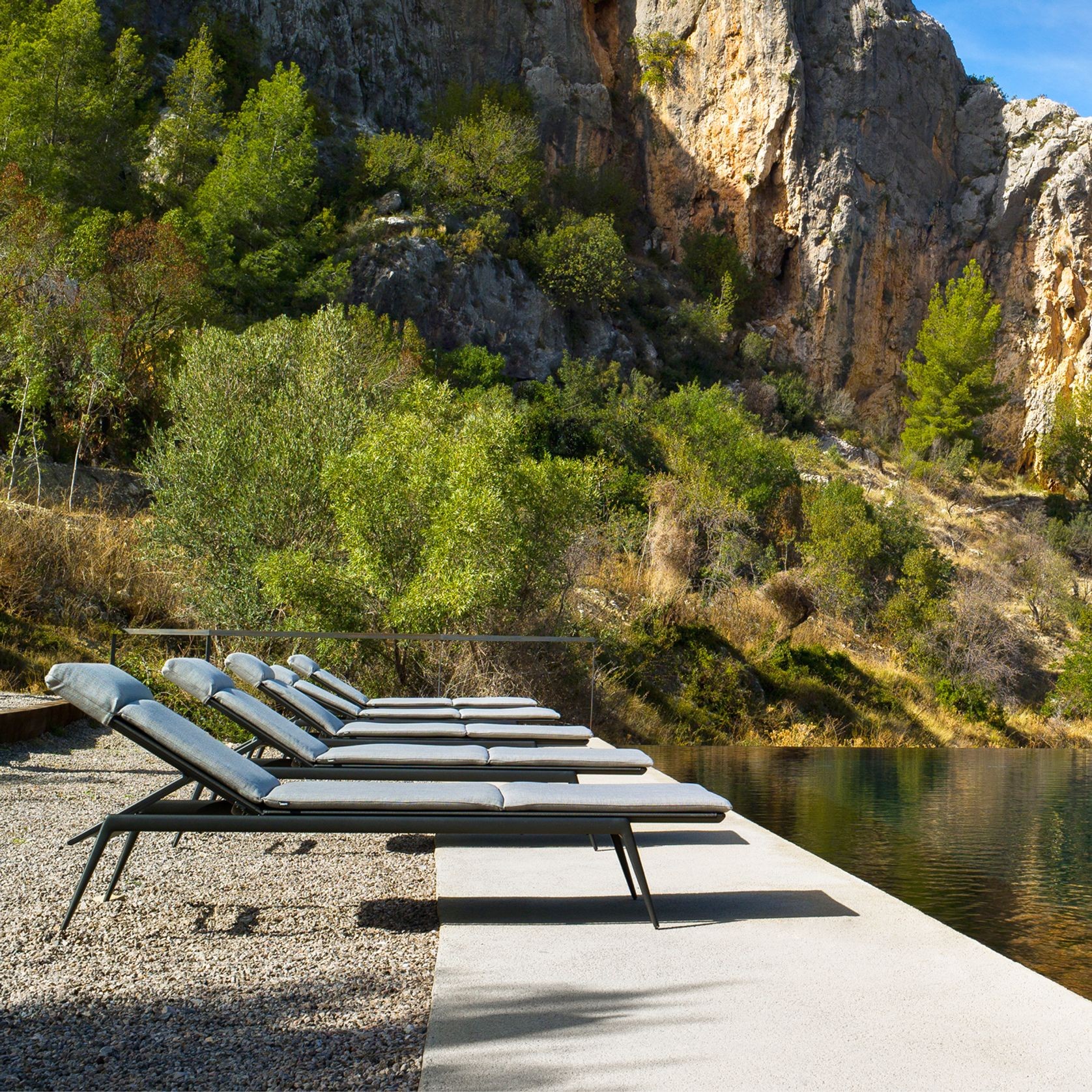 Branch Outdoor Sunlounger by Tribu gallery detail image