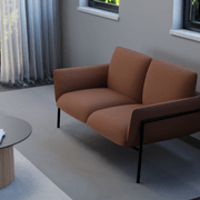 Charlie 2 Seat Sofa Terracotta Rust gallery detail image