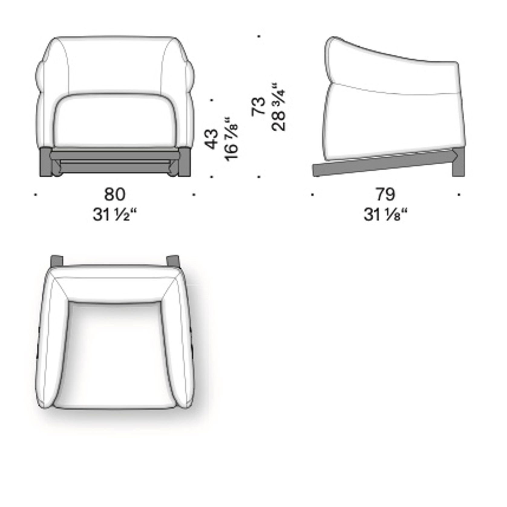 Edda Armchair by DePadova gallery detail image
