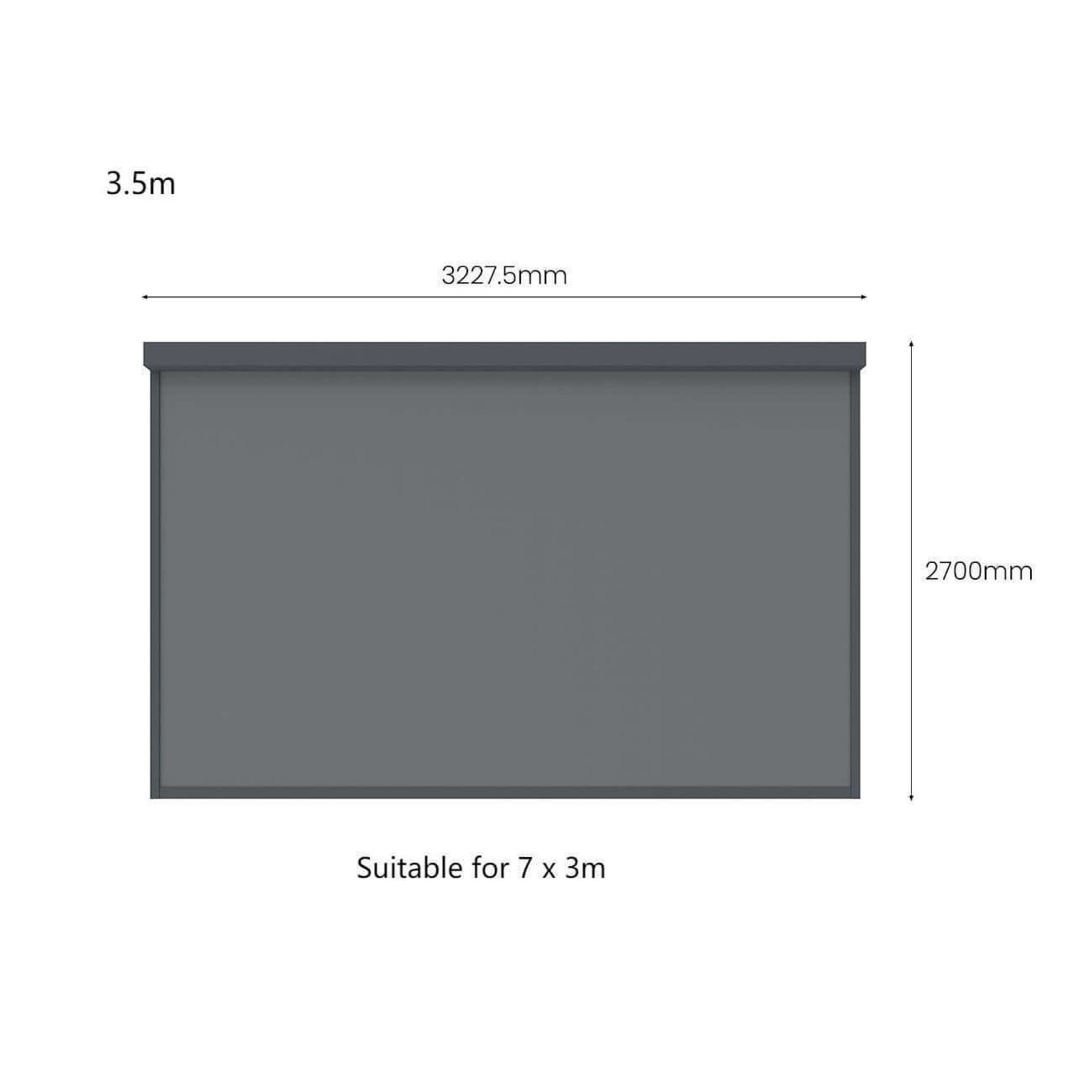 Retractable Shade Blind For Baltic Freestanding Pergola 2.0 gallery detail image