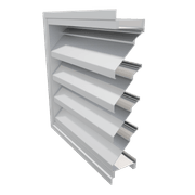 OHL-102 100mm Panel Weather Louver gallery detail image