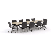 Euro Boardroom Table 3600 with Metro Midback Chair gallery detail image