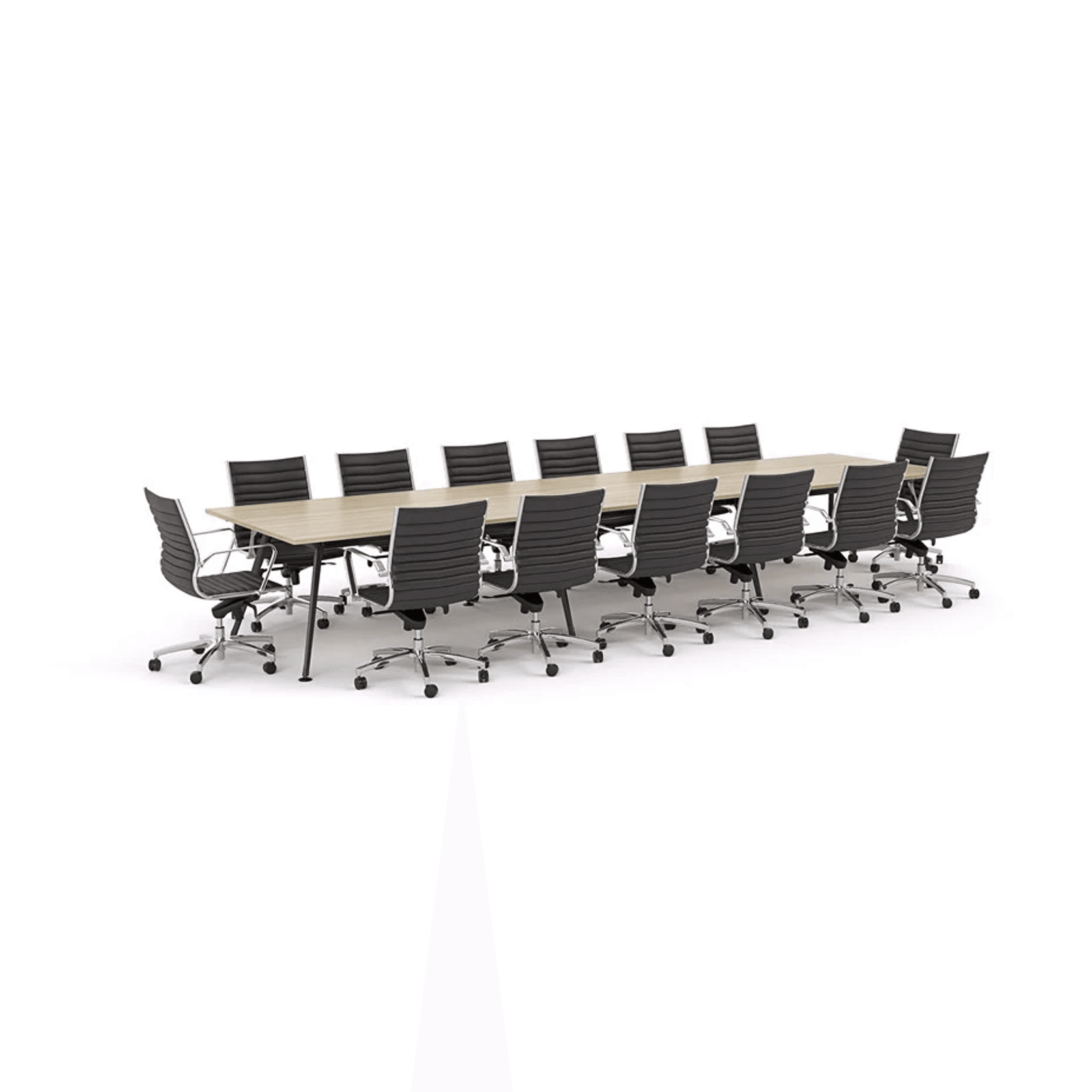 Euro Boardroom Table 4800 with Metro Midback Chair gallery detail image