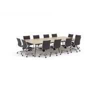 Euro Boardroom Table 3600 with Metro Midback Chair gallery detail image