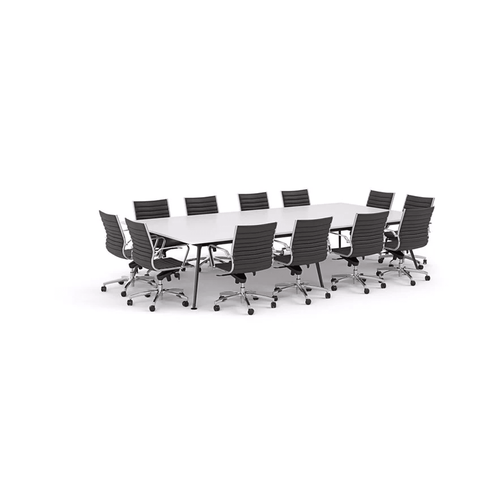 Euro Boardroom Table 3600 with Metro Midback Chair gallery detail image