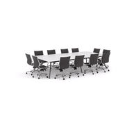 Euro Boardroom Table 3600 with Metro Midback Chair gallery detail image