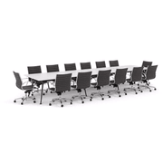 Euro Boardroom Table 3000 with Metro Midback Chair gallery detail image