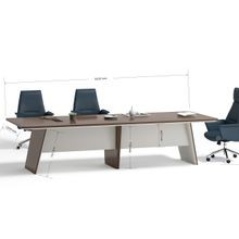 ANDERS Boardroom Table 320cm - Australian Gold Oak & Beige gallery detail image