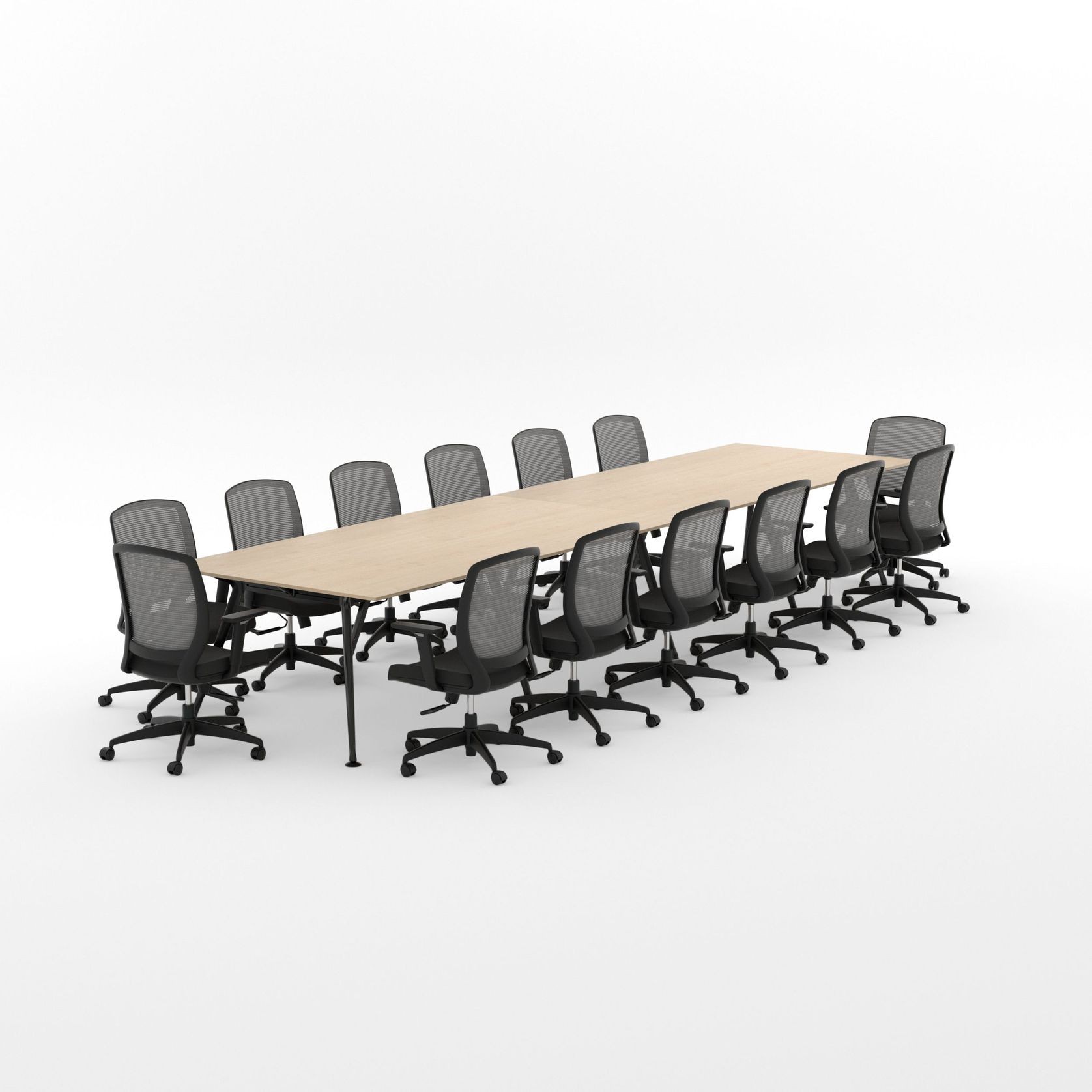 Euro Boardroom Table With Flex Chair Package gallery detail image