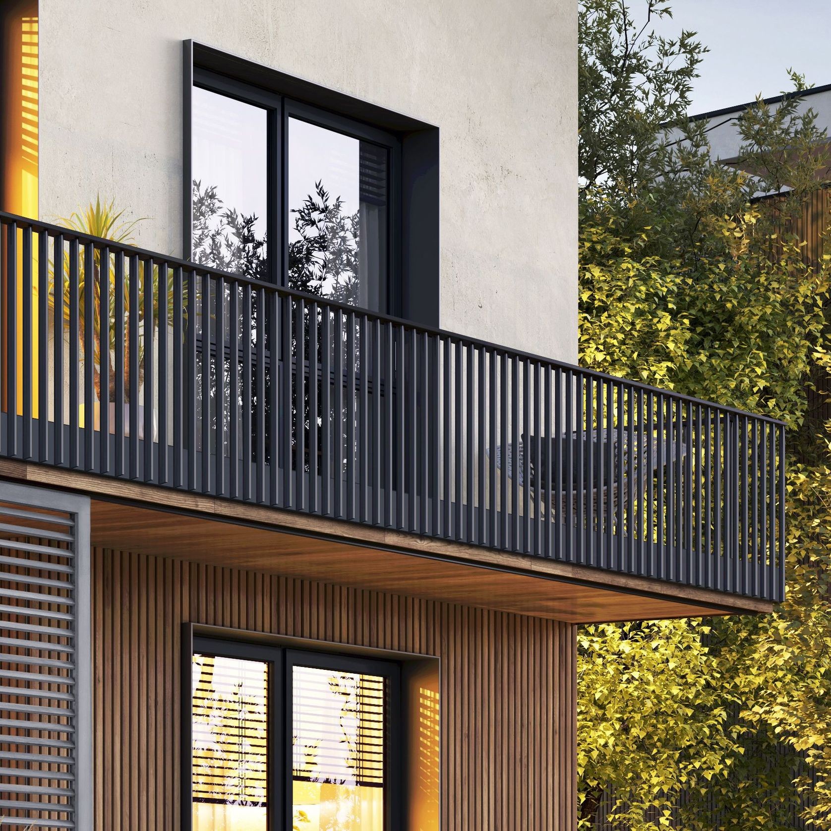 Stecca® Aluminium Fin Balustrade gallery detail image