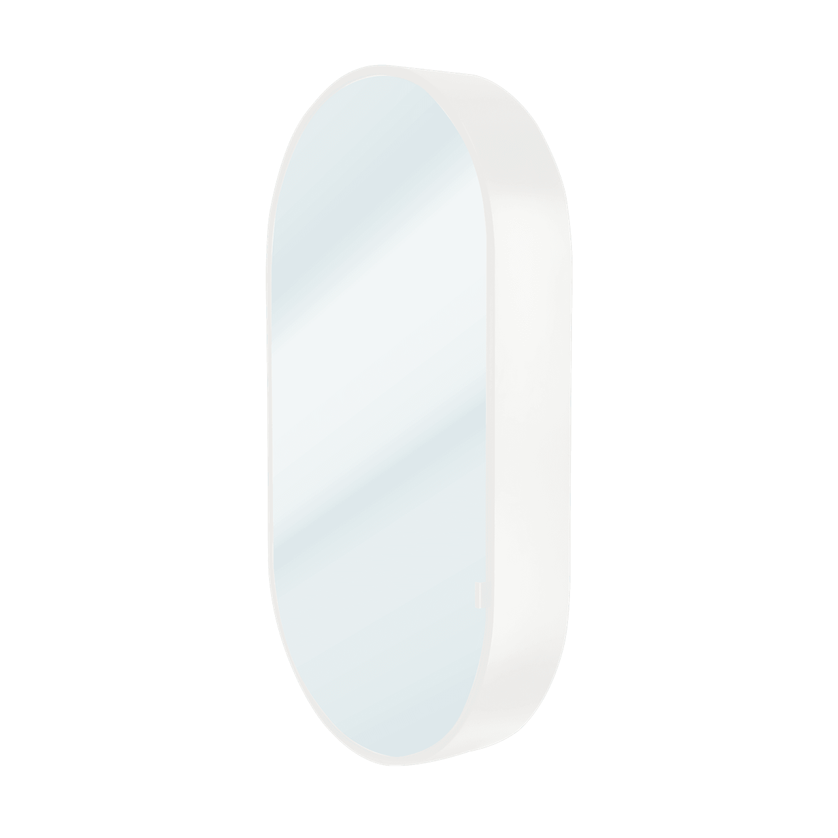Kzoao 500mm Oval White Mirror Cabinet gallery detail image