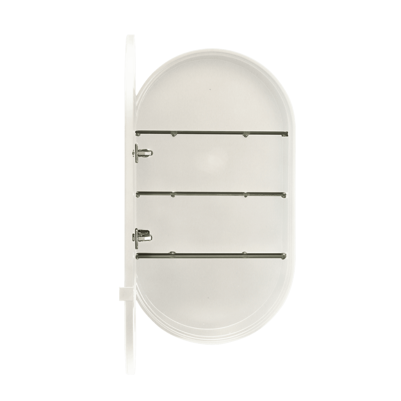 Kzoao 500mm Oval White Mirror Cabinet gallery detail image