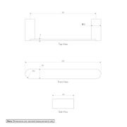 Milani Hand Towel Holder - Brushed Gunmetal gallery detail image