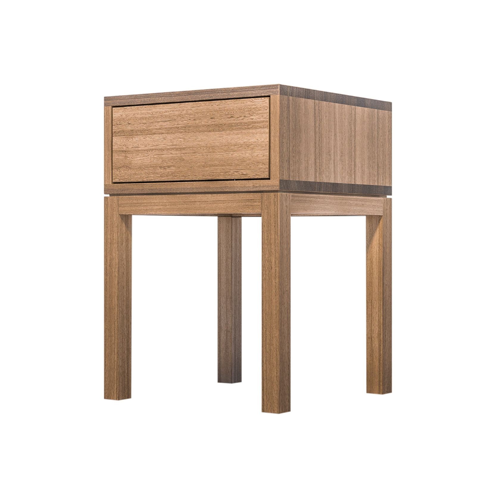 Huey Single Timber Bedside Table gallery detail image