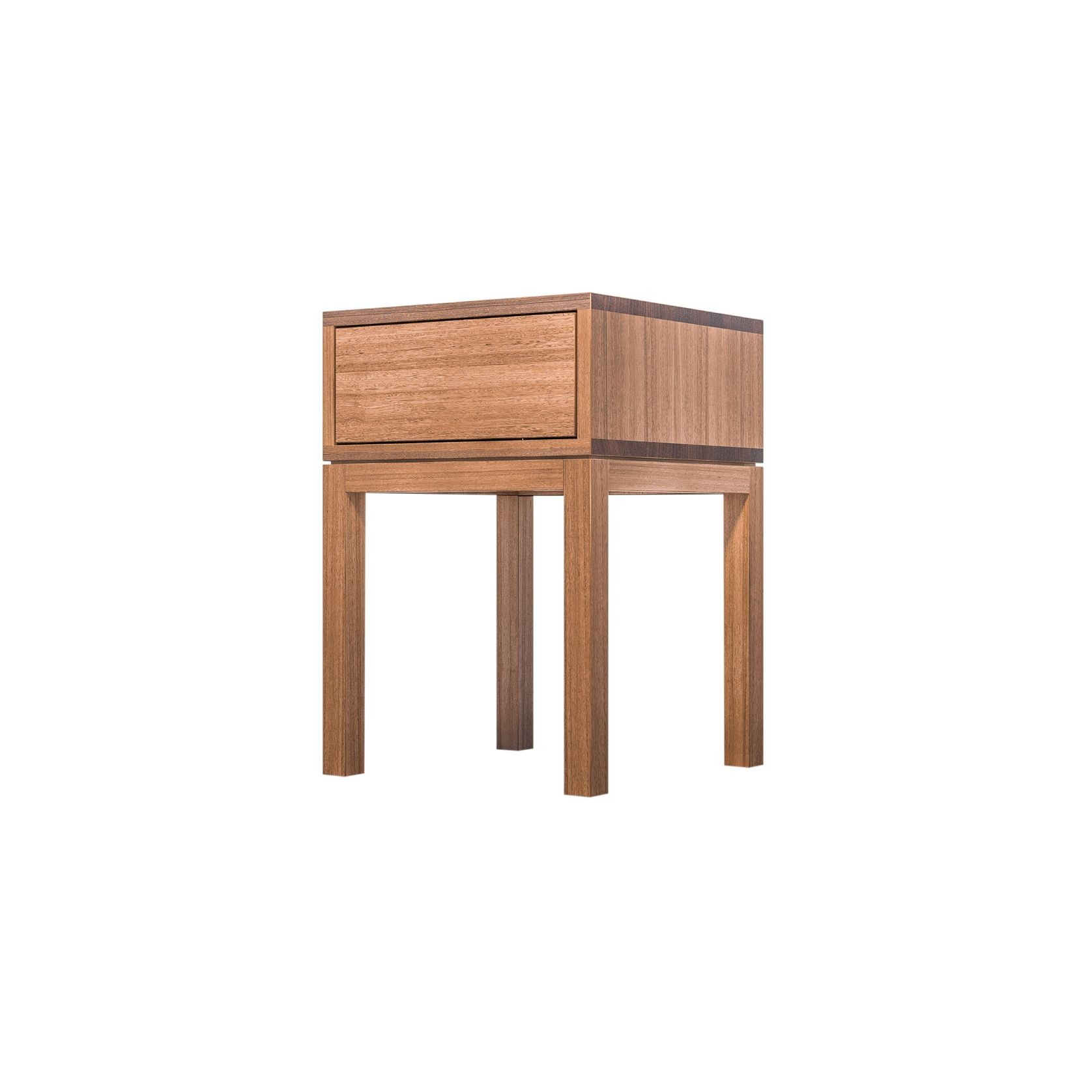 Huey Single Timber Bedside Table gallery detail image