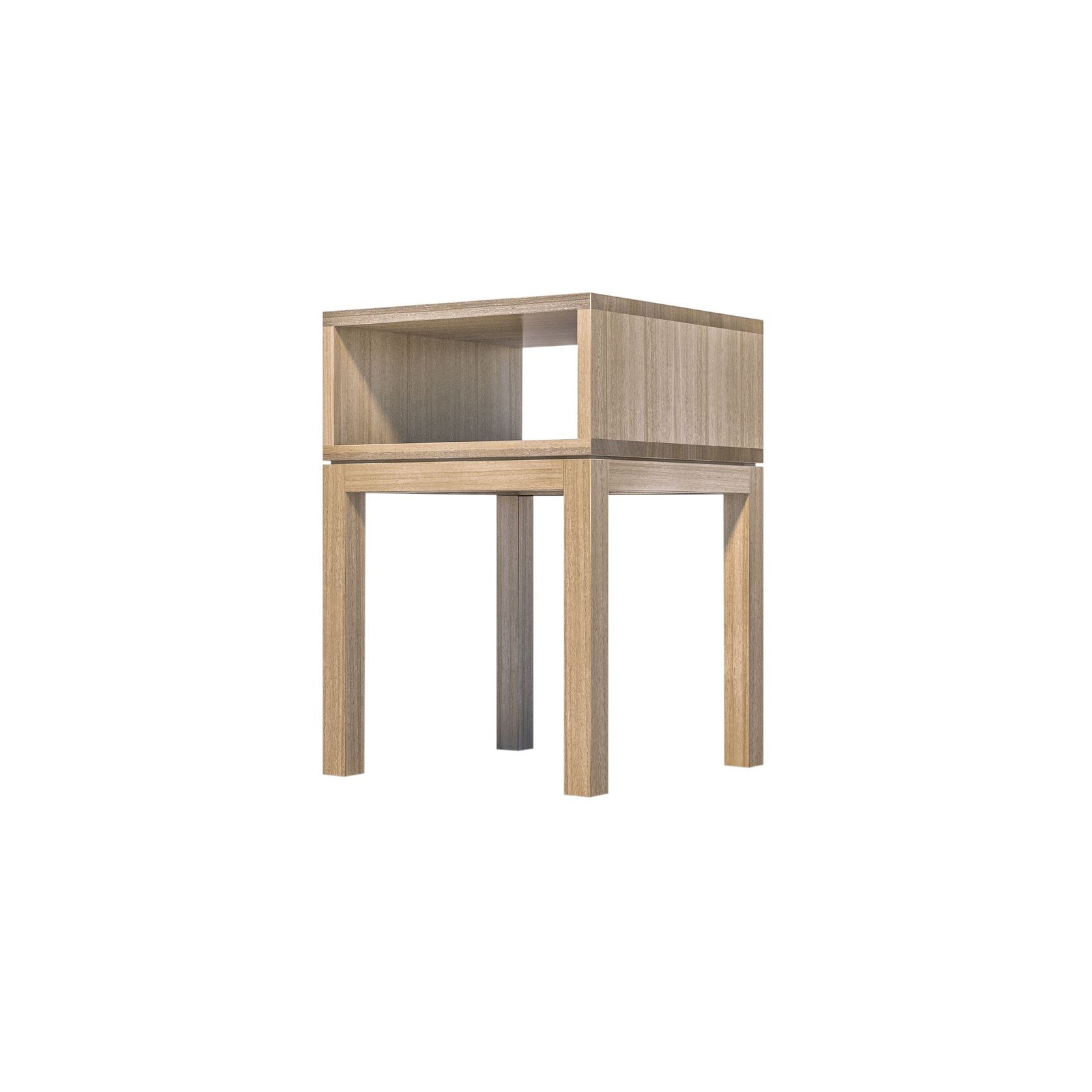 Huey Single Timber Bedside Table gallery detail image