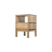 Huey Double Timber Bedside Table gallery detail image