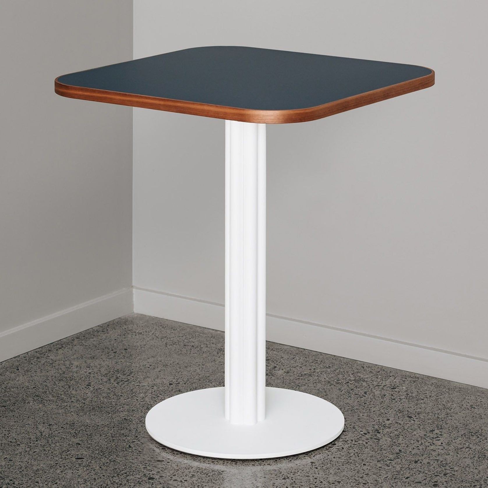 Square Timber Edged Laminate Top With Rounded Corners gallery detail image