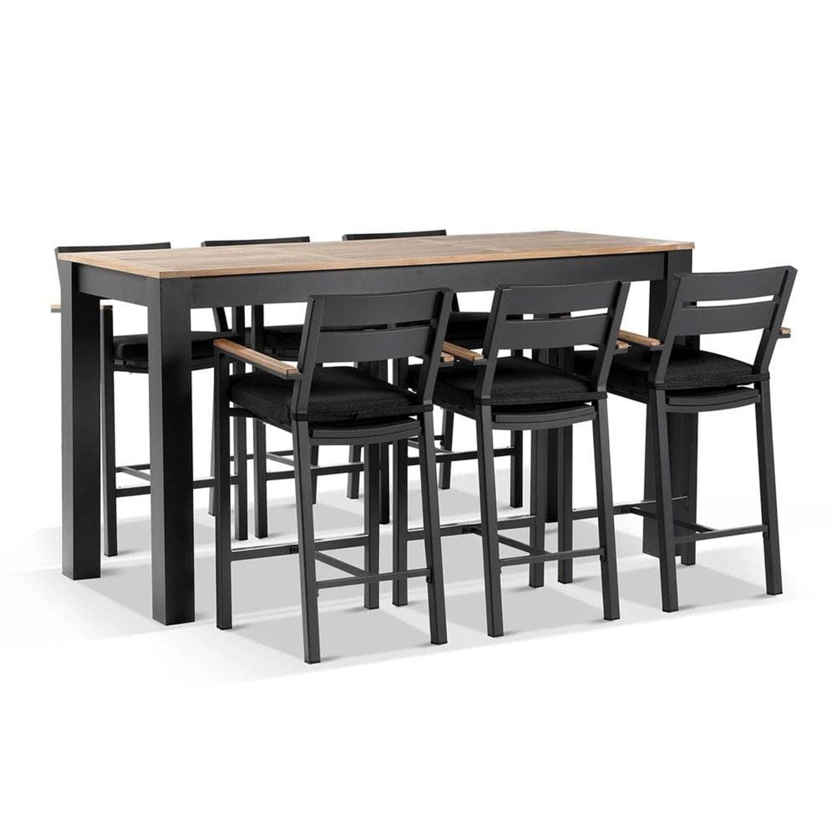 Balmoral 2m Bar Table with 6 Capri Bar stools gallery detail image