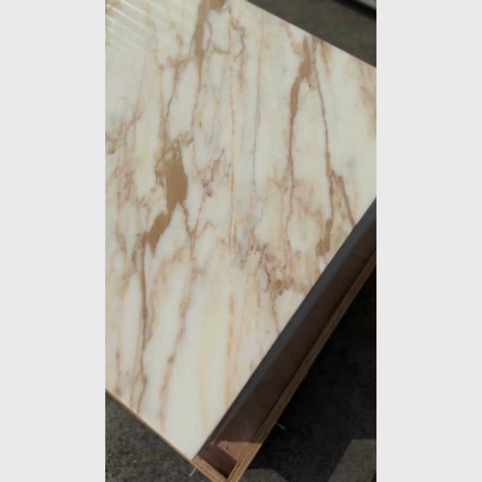 Block Coffee Table - New Gold Calacatta | Natural Stone Co. gallery detail image