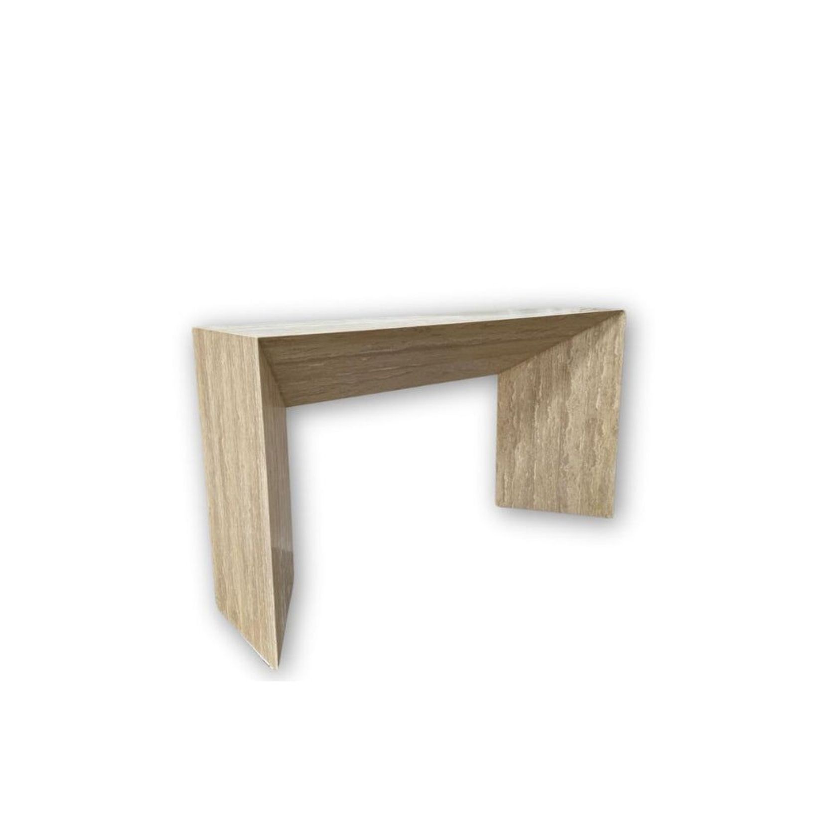 Wolf Hallway Console - Veincut Travertine | Natural Stone Co. gallery detail image