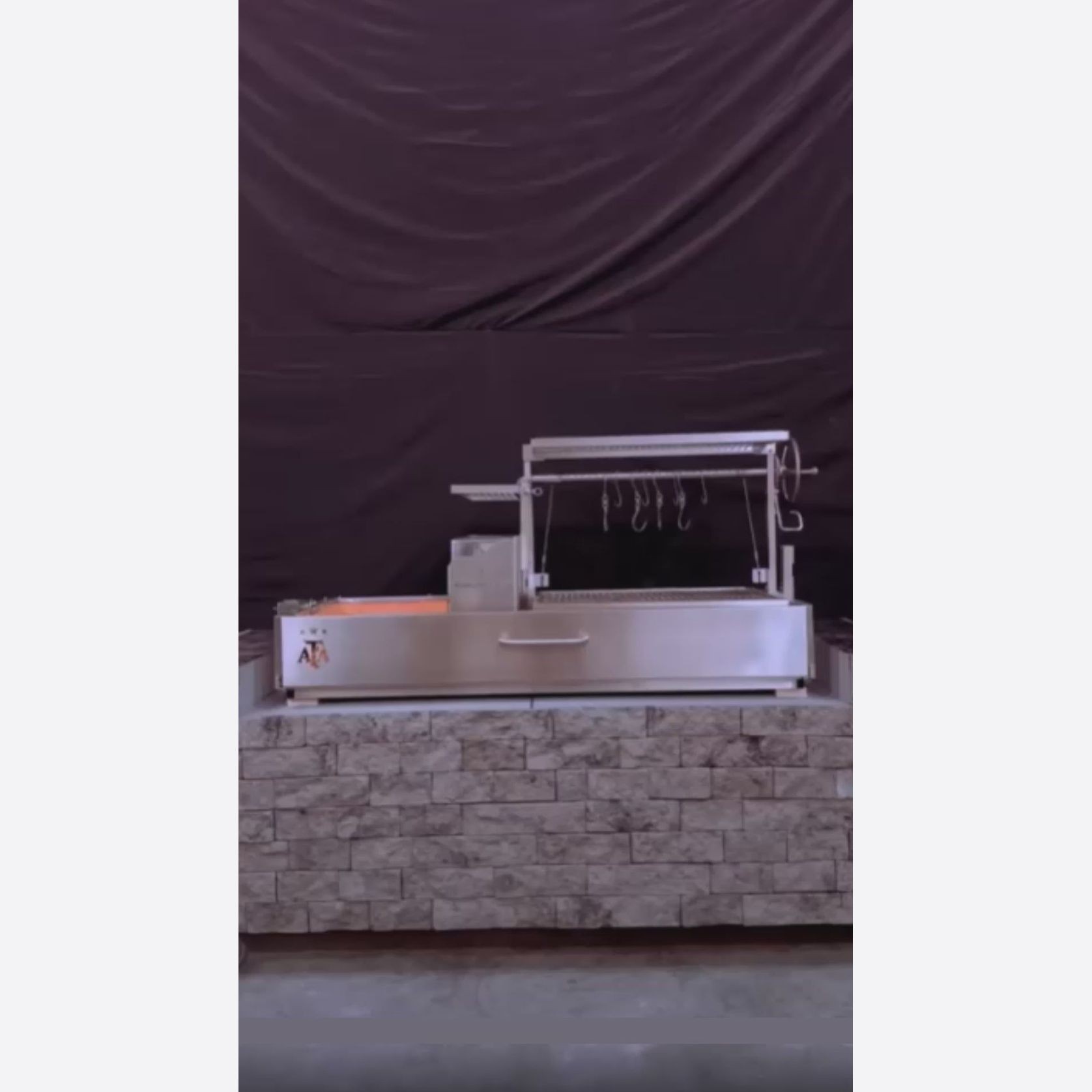 Argentine Santa Maria Charcoal & Woodfired Gaucho Grill | BBQ28SS gallery detail image