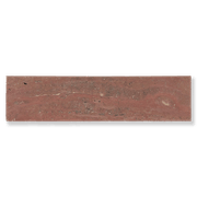 Red Travertine Marble Honed Subway 305x75x10mm gallery detail image