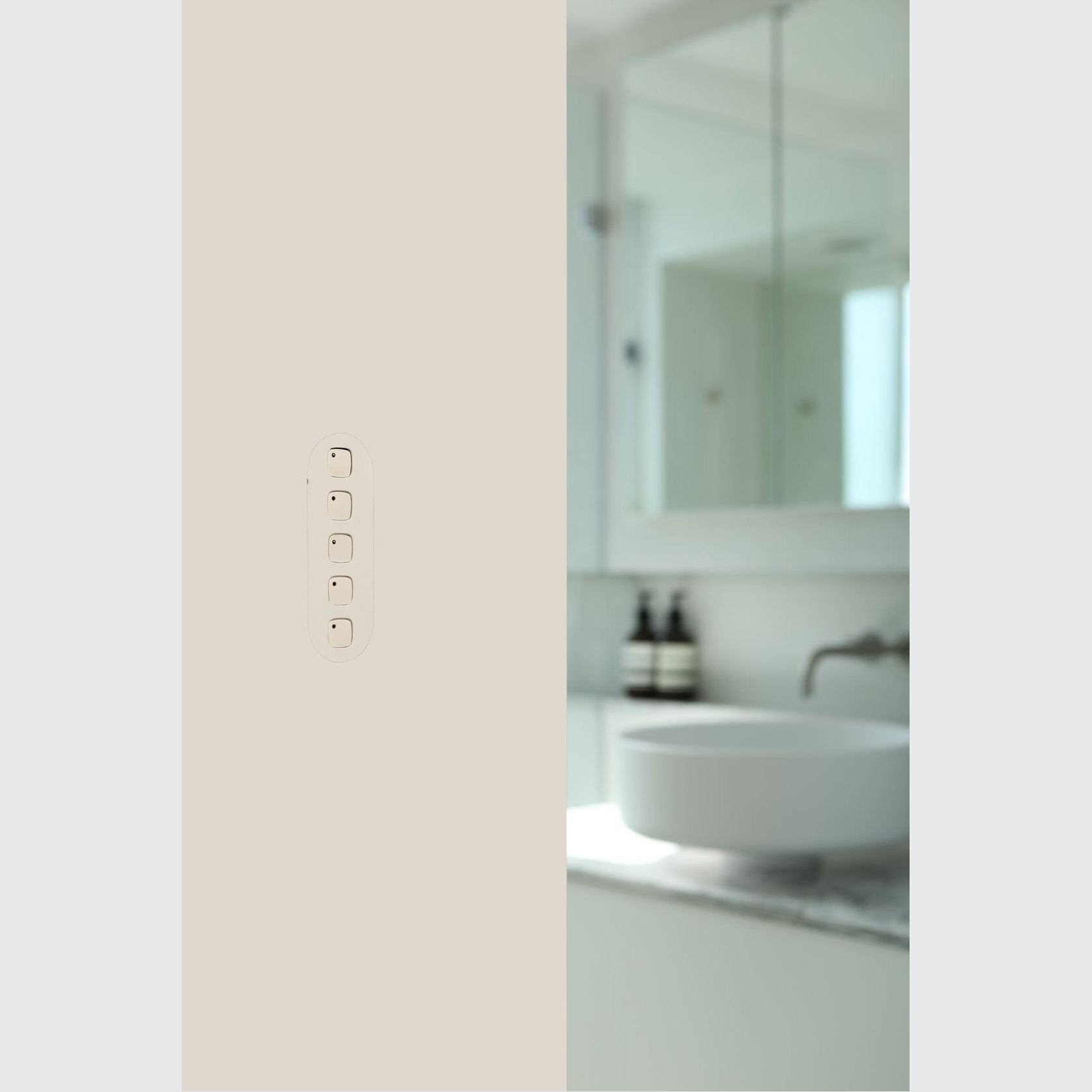 13 Flush 5 Gang Switch Grid gallery detail image