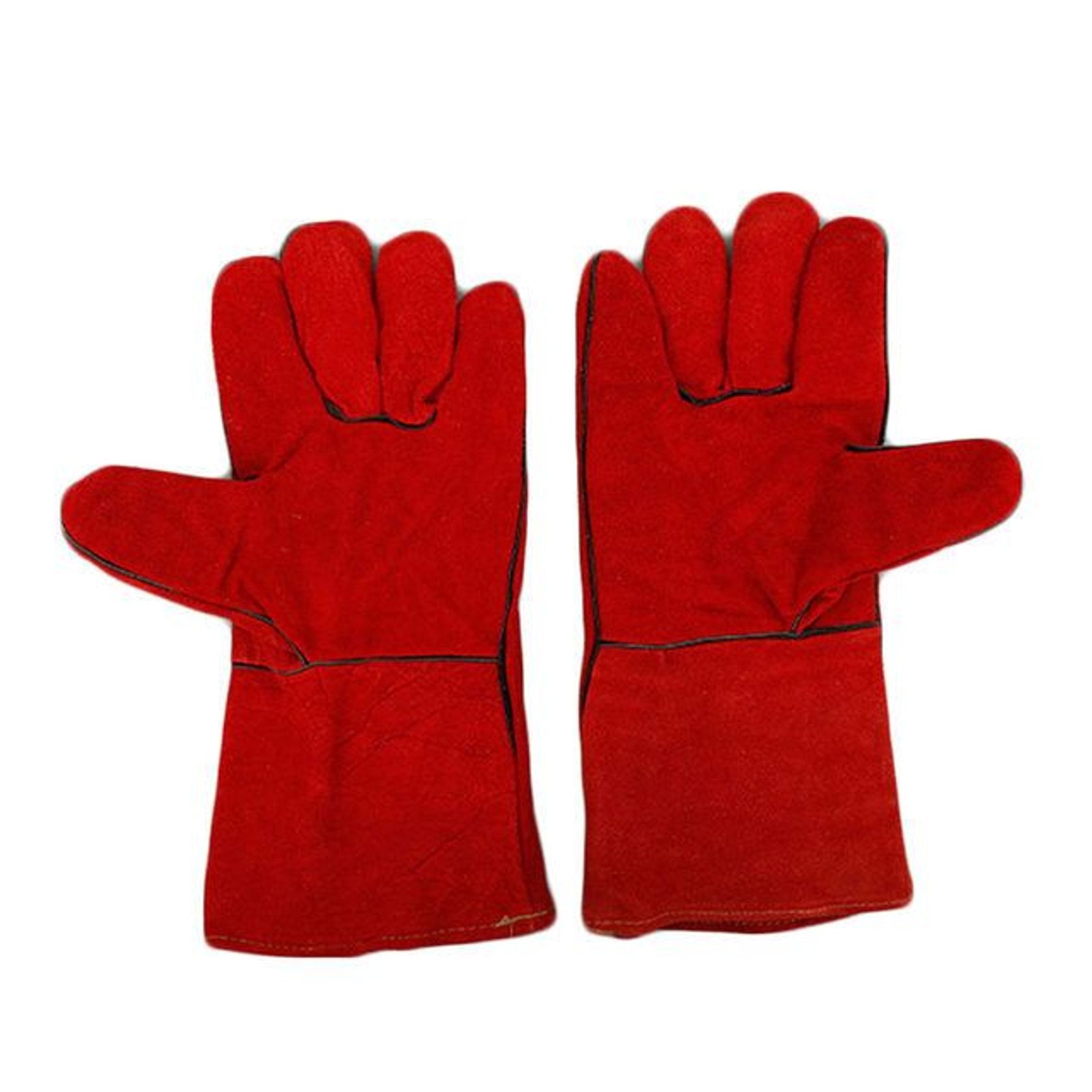 Kingfisher Leather Gloves Red (Pair) gallery detail image