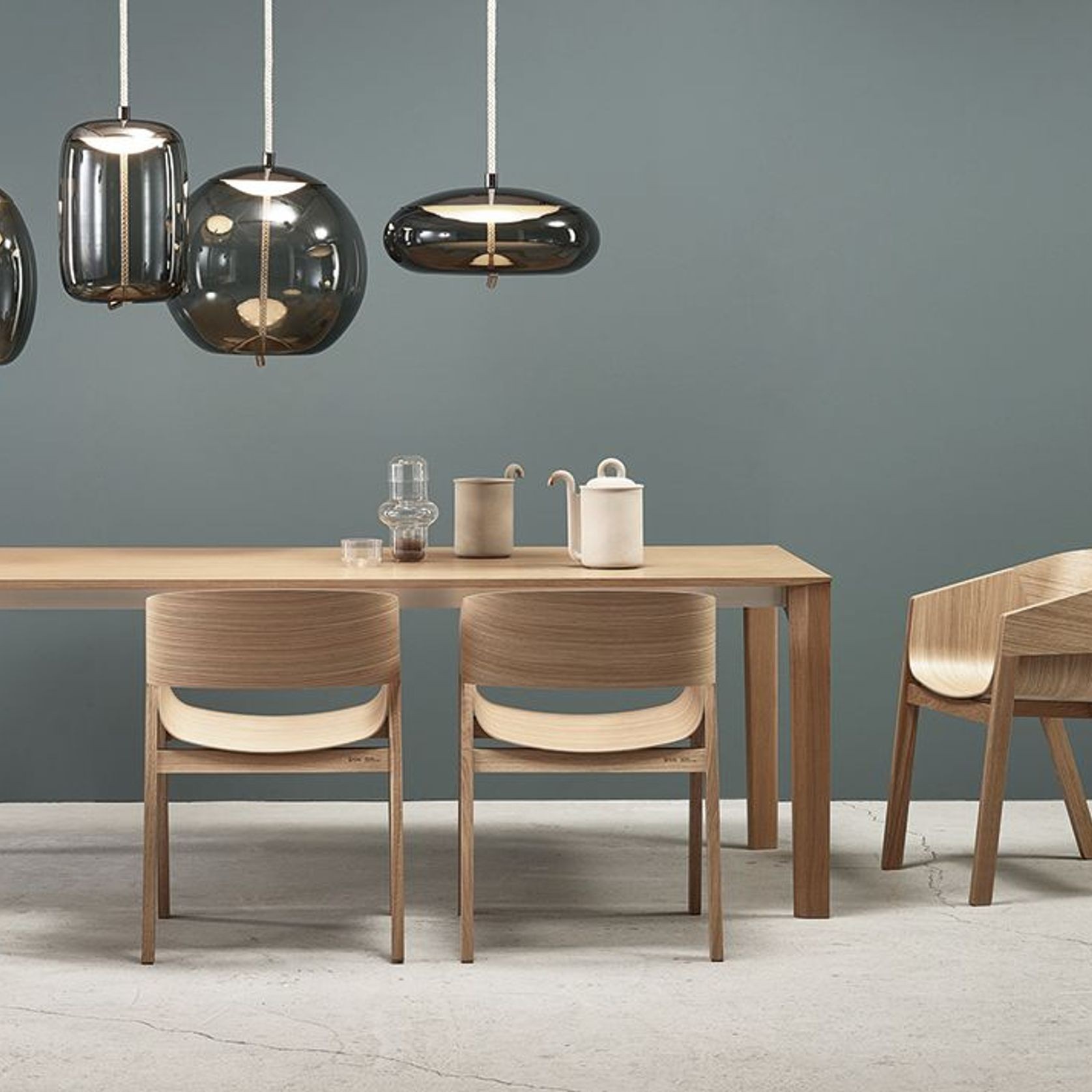 Lasu Dining Table - Natural Oak - by TON gallery detail image