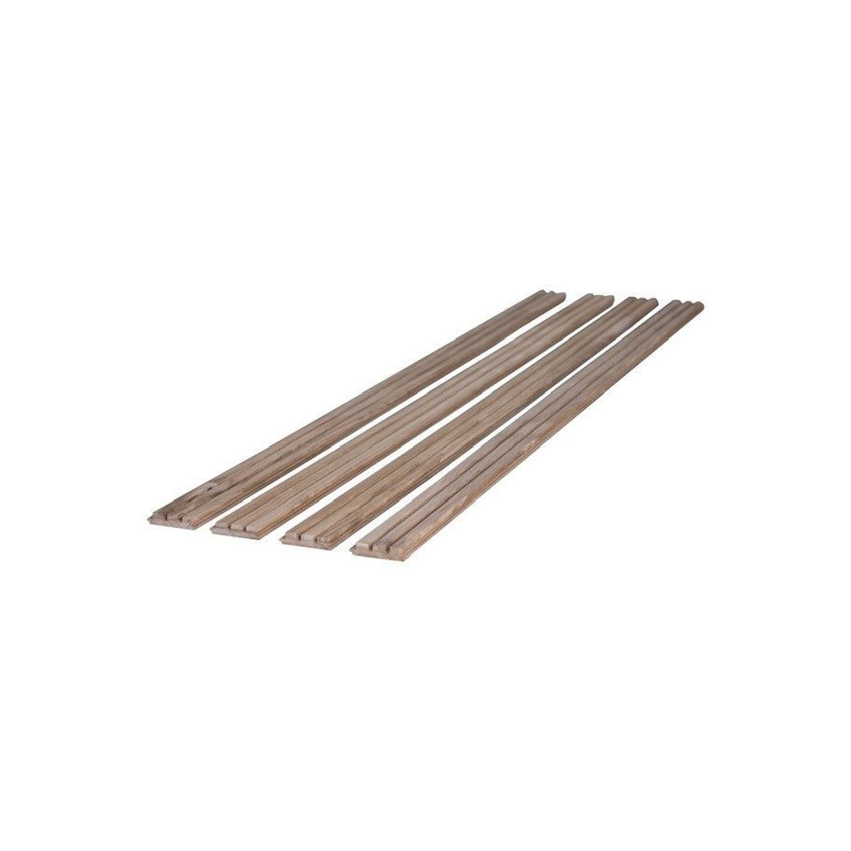 WOODFLEX Outdoor & Indoor Solid Hard Wood Slat Wall & Ceiling Cladding - Oak - 2700mm x 560mm gallery detail image