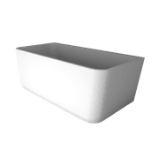 'The Smith' Bath 1700mm Back To Wall Matte White Acrylic gallery detail image