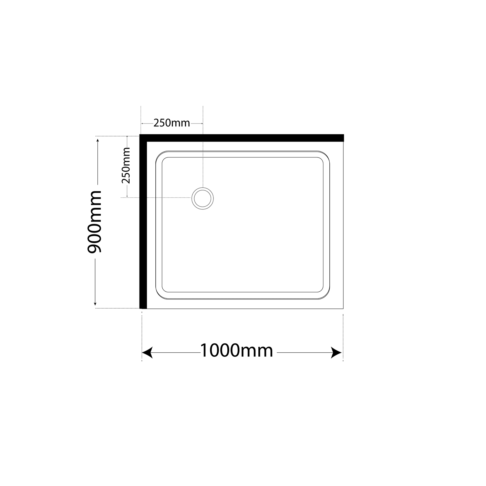 Adjustable Frameless Pivot Square 1000×900 gallery detail image