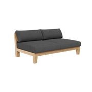Newport Teak Outdoor Sofa with Armless Chairs - 6 Seat gallery detail image