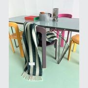 Maison Deux Candy Wrap - Green Sage | Large Reversible Wool Throw gallery detail image