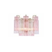 Odelle Collection - Wall Sconce Light - Pink & Satin Brass - W:36cm gallery detail image