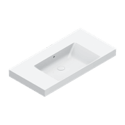 Zero 100 Centre Basin No Taphole Gloss White gallery detail image