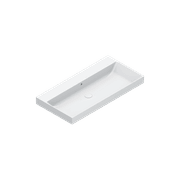 Zero 100 Basin No Taphole Gloss White gallery detail image