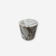 Rounded Side Table - Milky Blue Marble 2 | Natural Stone Co. gallery detail image