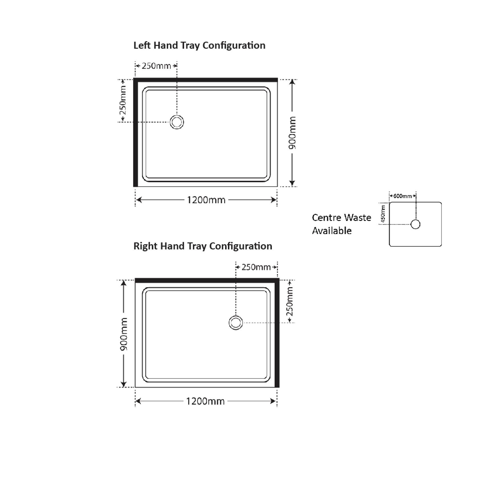 Premier Frameless 2 Sided Sliding Door Shower 1200×900 gallery detail image