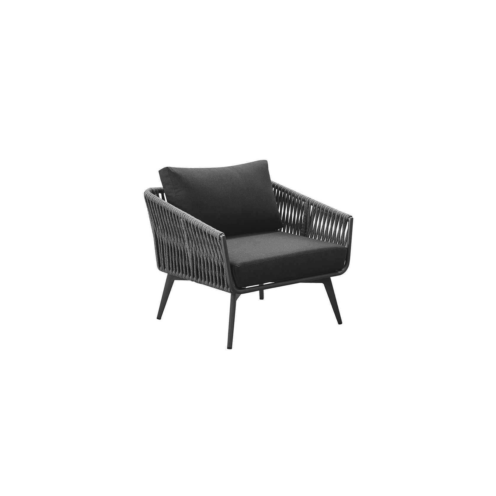 Kereru Aluminium and Rope Outdoor Armchair gallery detail image