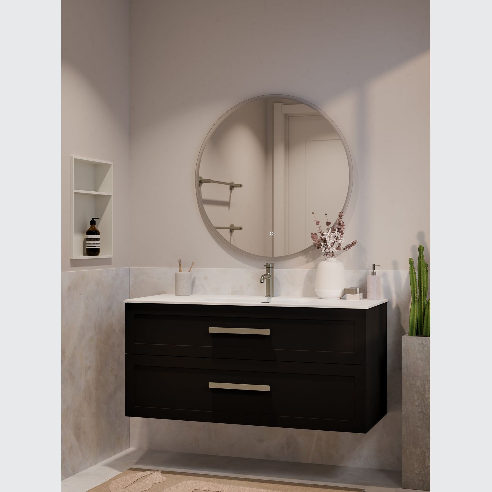 Lineare 1200 Loft Double Drawer Vanity gallery detail image