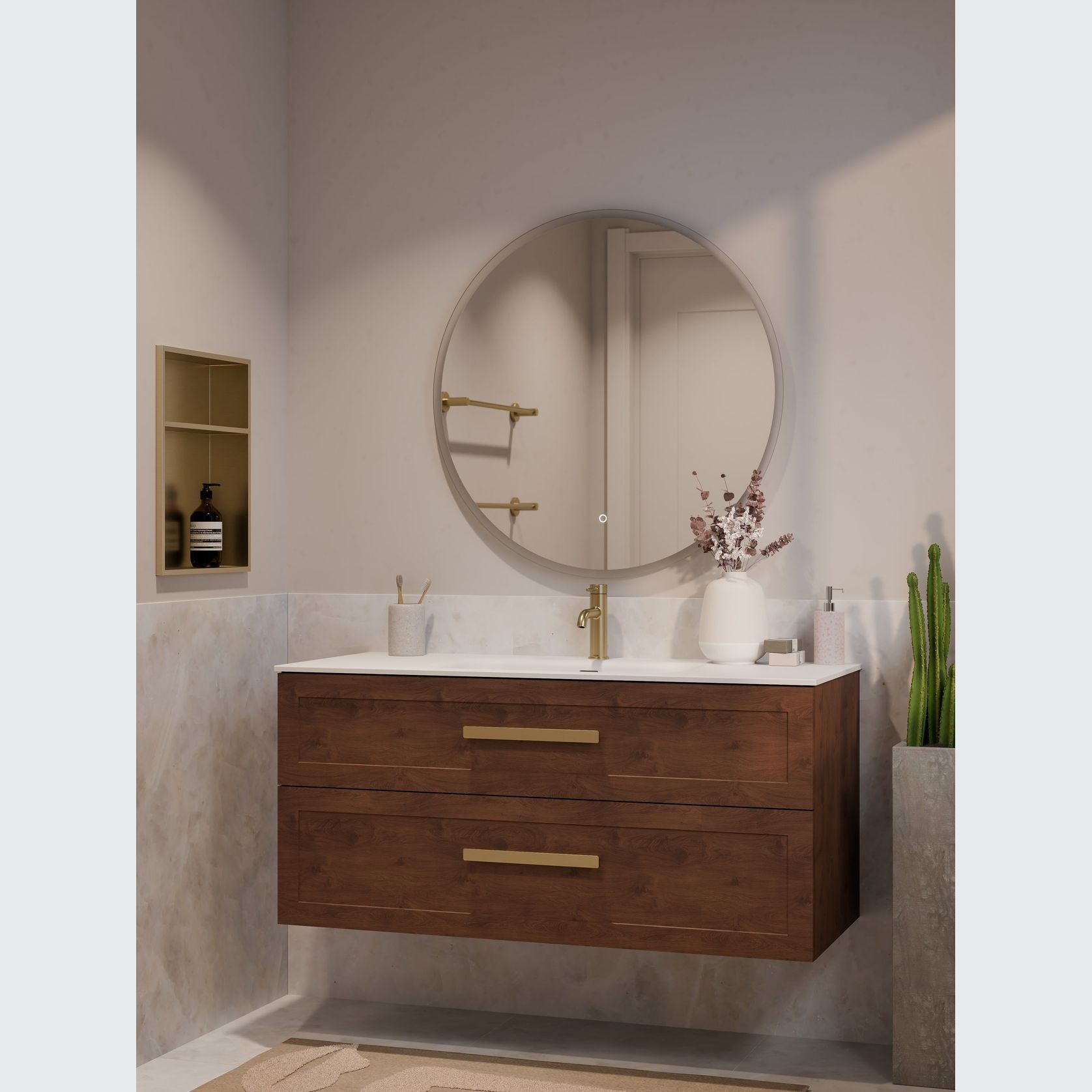 Lineare 1200 Loft Double Drawer Vanity gallery detail image