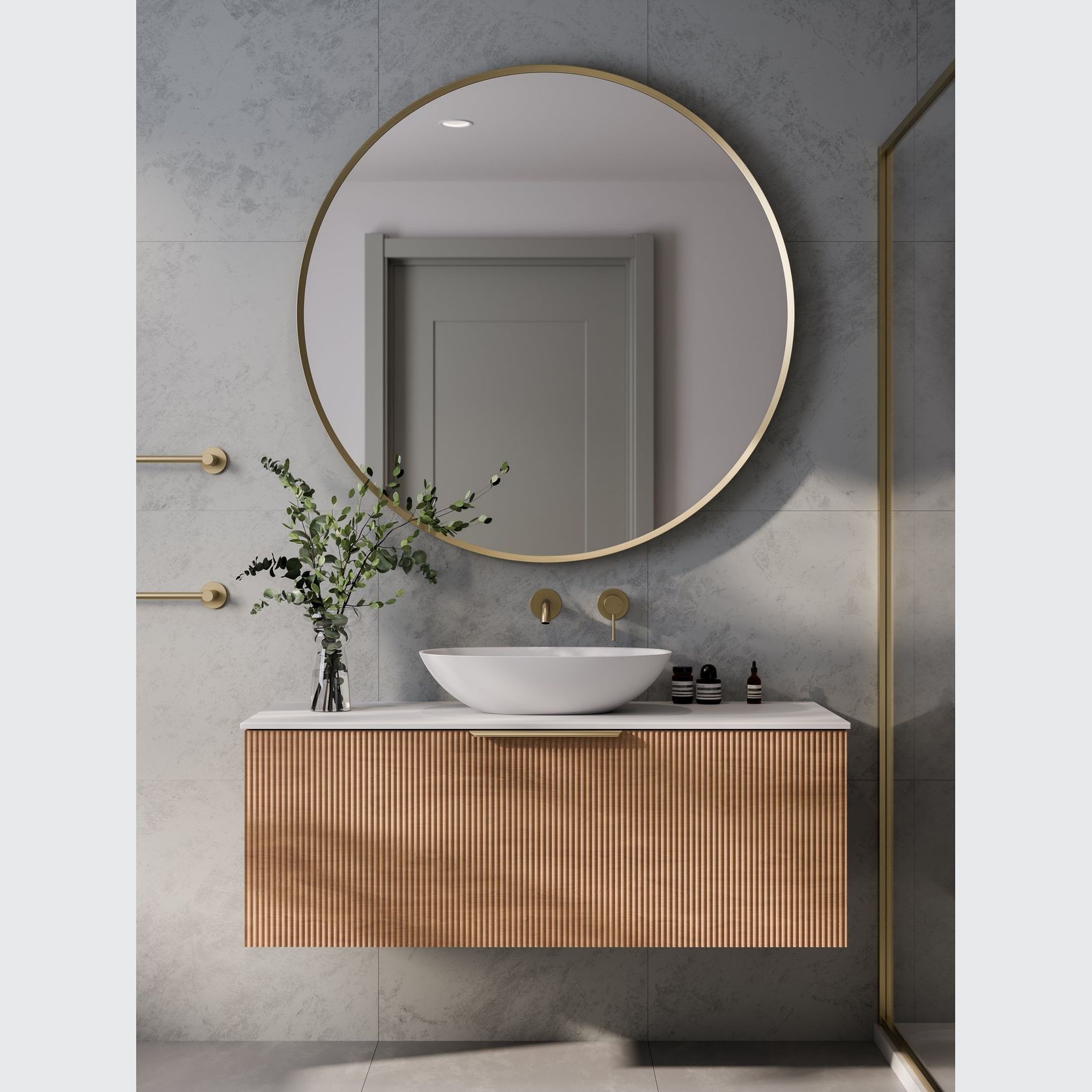 Lineare 1200 Pillar Single Drawer Vanity gallery detail image